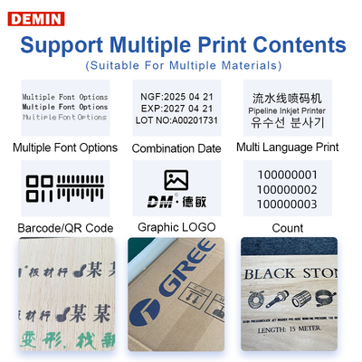 Portable Industrial Automatic Inkjet Printer Handheld Marking & Packaging Coding Machine with XP600 Print Head & for Solvent Ink