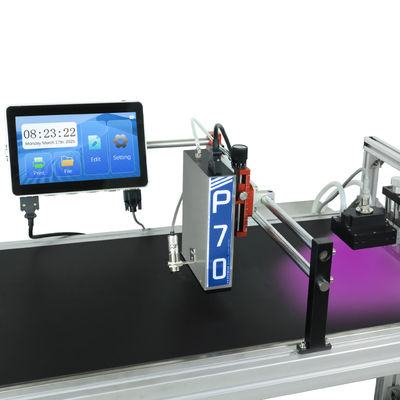 Demin P70UV Curing Lamp Inkjet Printer Print QR Code Carton Aluminum Foil Bag Carton Automatic Quick-drying Coding Machine