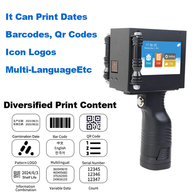 Mx3 Handheld Inkjet Printer Portable Batch Coding Machines Expiry Date Inkjet Printers Automatic Inkjet Printer
