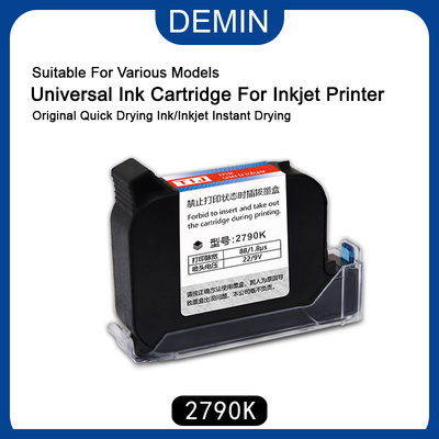 2790k Industrial Quick-dry Ink Cartridges Nozzle Non-Blocking Imported Oil Compatible 1.27mm Printer Ink Cartridge for Printer