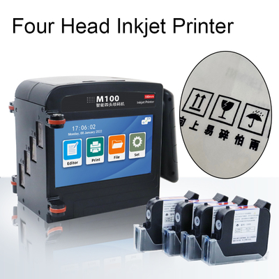 10cm Large Format Printer for Carton Sign Text Brand LOGO Printing Handheld Inkjet Printer for Plank Test Batch Number Print