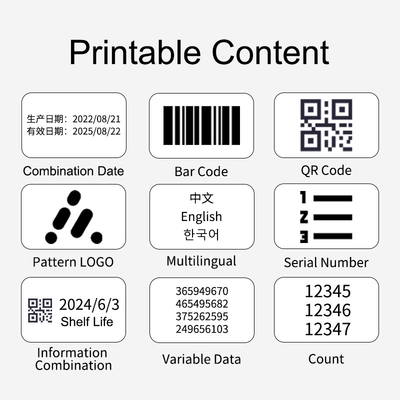 Handheld Production Date Inkjet Printer for Bottle Cap Carton Coding Machine M10 Small Handheld Printer on Pouch